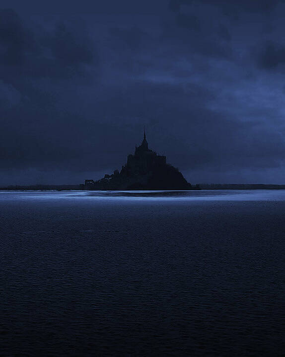 Mont Saint Michel de nuit marche randonnée trek